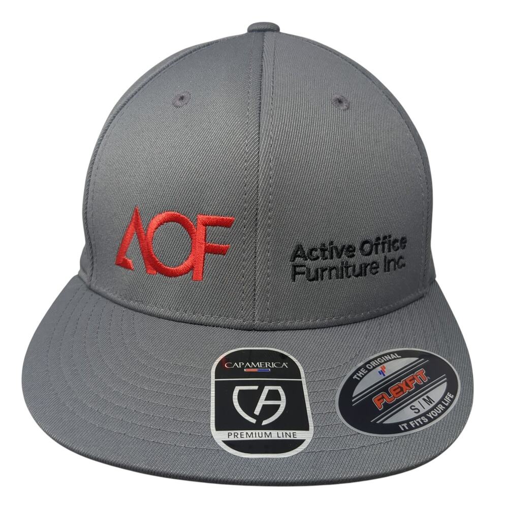 Active Office Furniture Inc. Baseball Cap Gray M Flexfit Yupoong Cap America